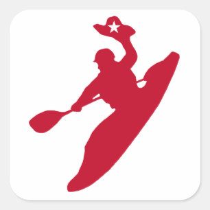 Rodeo Kayak Vierkante Sticker