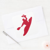 Rodeo Kayak Vierkante Sticker (Envelop)