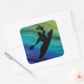 Rodeo Kayak Vierkante Sticker (Envelop)