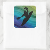 Rodeo Kayak Vierkante Sticker (Tas)