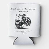 Rodeo Koelbox | Paardrijden vrijgezellenfeest Blikjeskoeler (Voorkant)