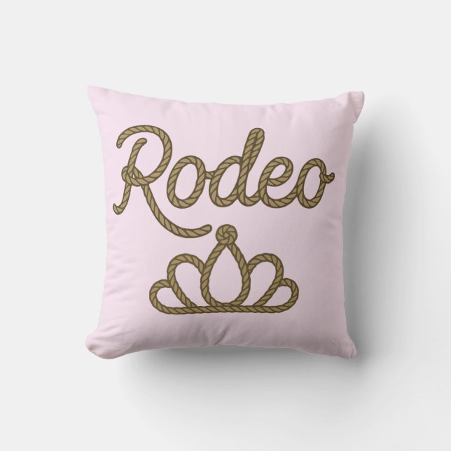 Rodeo Koningin Country Western Tiara Kroon Kussen (Voorkant)