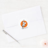 Rodeo-kowboy-sul Ronde Sticker (Envelop)
