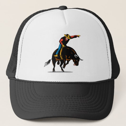 Rodeo-kowboy-sul Trucker Pet (Voorkant)