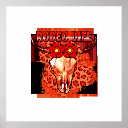 Rodeo Life T-Shirt Classic Poster (Voorkant)