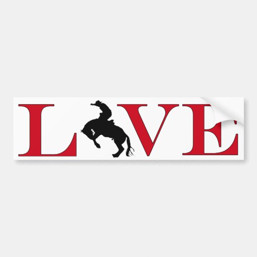Rodeo Lover Bumpersticker (Voorkant)