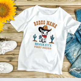 Rodeo mama cowboy baby paard verjaardagsfeestje t-shirt