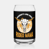 Rodeo Mama | Unieke Westerse Moederdag Blikvorm Glas (Achterkant)