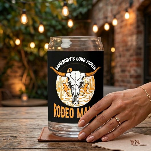 Rodeo Mama | Unieke Westerse Moederdag Blikvorm Glas