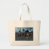 Rodeo Mare en Foal Grote Tote Bag (Voorkant)