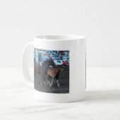Rodeo Mare en Foal Koffiemok (Voorkant links)