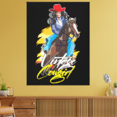 Rodeo Meisje Classic Canvas Afdruk (Insitu (Woonkamer))