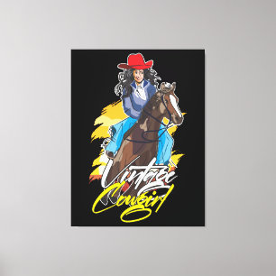 Rodeo Meisje Classic Canvas Afdruk