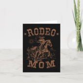 Rodeo Moeder Western Cowboy Mama Familie Matching  Kaart (Voorkant)