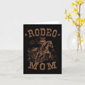 Rodeo Moeder Western Cowboy Mama Familie Matching  Kaart (Gele Bloem)