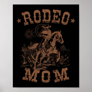 Rodeo Mom Western Cowboy Mama Familie Matching Mot Poster