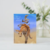 Rodeo Mouse en Rodeo Roo Briefkaart (Staand voorkant)