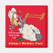 Rodeo Mutton Bustin Kind Magnet (Voorkant)