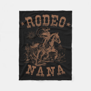 Rodeo Nana Western Cowboy Familie Matching Mother' Fleece Deken