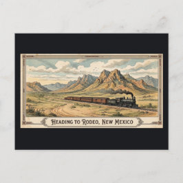 Rodeo, New Mexico - Trein Vintage Ansichtkaart Briefkaart