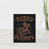 Rodeo Opa Western Cowboy Familie Matching Vader Kaart (Voorkant)