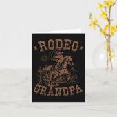 Rodeo Opa Western Cowboy Familie Matching Vader Kaart (Gele Bloem)
