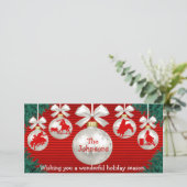 Rodeo Ornamenten Kransrand Rode Achtergrond Kaart (Staand voorkant)