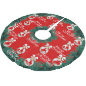 Rodeo Ornamenten Merry Christmas Red Tree Rok Kerstboom Rok (Gekanteld)