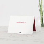 Rodeo Ornamenten op de Red Holiday Greeting Kaart (Achterkant)