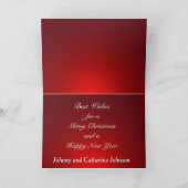 Rodeo Ornamenten op de Red Holiday Greeting Kaart (Binnen)