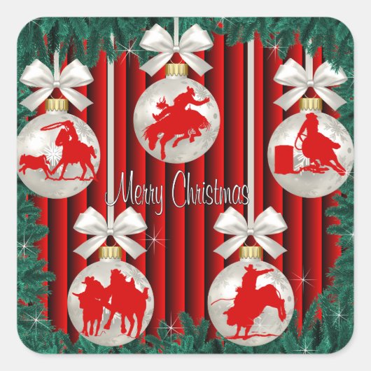 Rodeo-Ornamenten op de Stickers van de Rode Vakant (Voorkant)