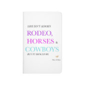 Rodeo, paarden en cowboys Pocket Notebook Journal (Voorkant)