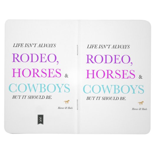 Rodeo, paarden en cowboys Pocket Notebook Journal (Buitenkant)