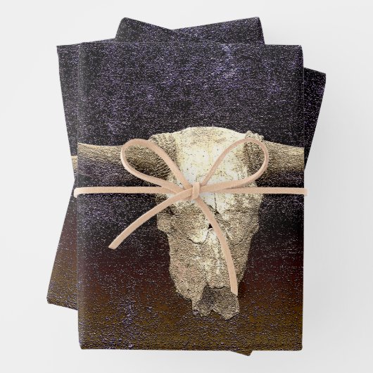 Rodeo Paarse bruine textuur Rodeo Rodeo Inpakpapier Vel (In situ)