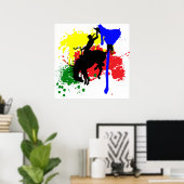 Rodeo Paint Poster (Thuiskantoor)