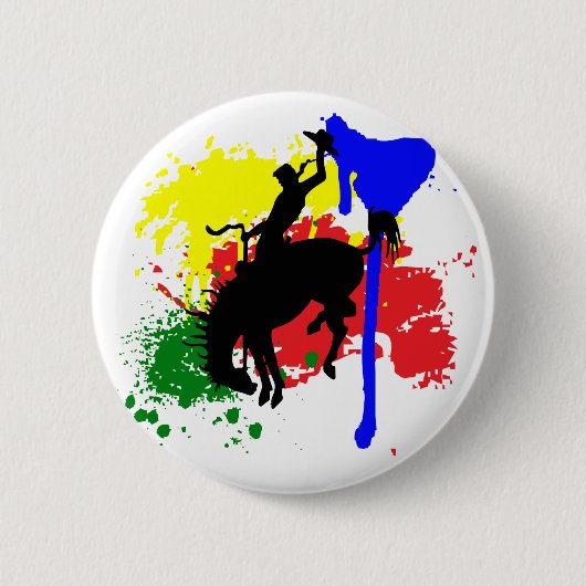 Rodeo Paint Ronde Button 5,7 Cm (Voorkant)