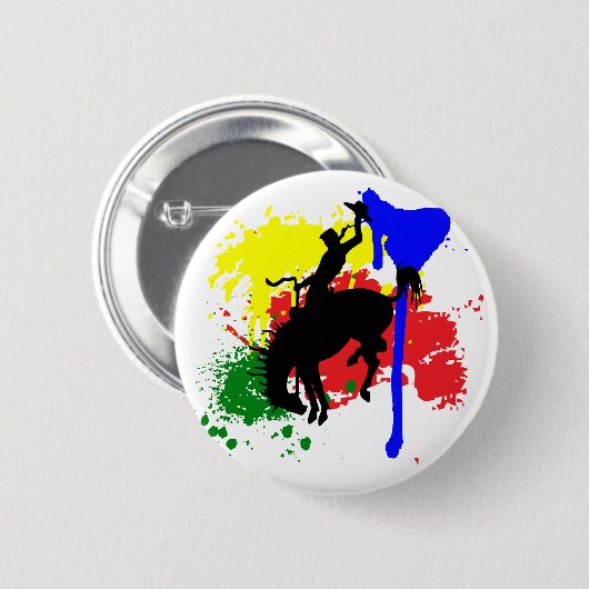 Rodeo Paint Ronde Button 5,7 Cm (Voorkant /achterkant)
