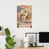 Rodeo Parade in Montana Vintage Reisposter Poster (Thuiskantoor)