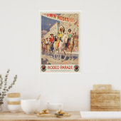 Rodeo Parade in Montana Vintage Reisposter Poster (Keuken)