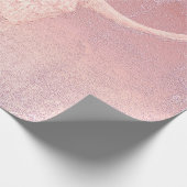 Rodeo Pink Art Texture Roustic Bull Skull Cadeaupapier (Hoek)