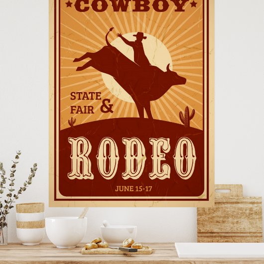  Rodeo-Poster Poster (Keuken)