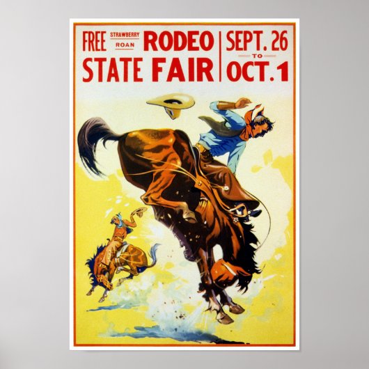 Rodeo-Poster teruggezet Poster (Voorkant)