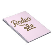 Rodeo Princess Country Western Tiara Crown Notitieboek (Rechterzijde)