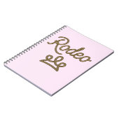 Rodeo Princess Country Western Tiara Crown Notitieboek (Linkerzijde)