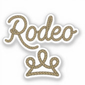 Rodeo Princess Country Western Tiara Crown Sticker (Voorkant)