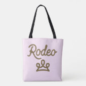 Rodeo Princess Country Western Tiara Crown Tote Bag (Achterkant)