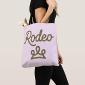 Rodeo Princess Country Western Tiara Crown Tote Bag (Dichtbij)