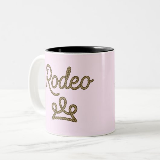 Rodeo Princess Country Western Tiara Crown Tweekleurige Koffiemok (Voorkant links)