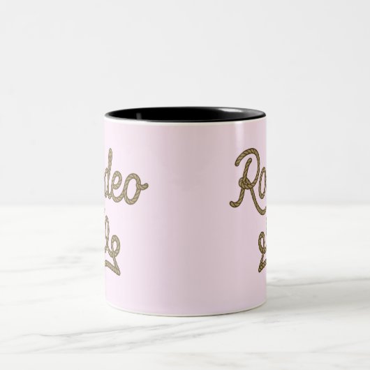 Rodeo Princess Country Western Tiara Crown Tweekleurige Koffiemok (Center)