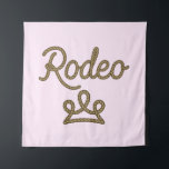 Rodeo Princess Country Western Tiara Crown Wandkleed<br><div class="desc">Aanpassen met of zonder tekst</div>